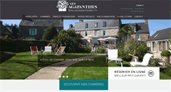 Desktop Screenshot of hotel-les-agapanthes.com