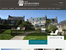 Tablet Screenshot of hotel-les-agapanthes.com